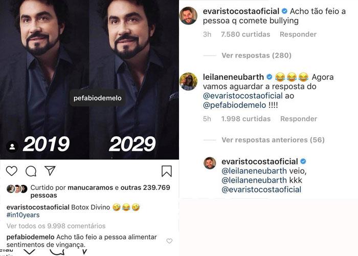 Evaristo Costa se vinga do padre Fábio de Melo: \"Botox divino\"