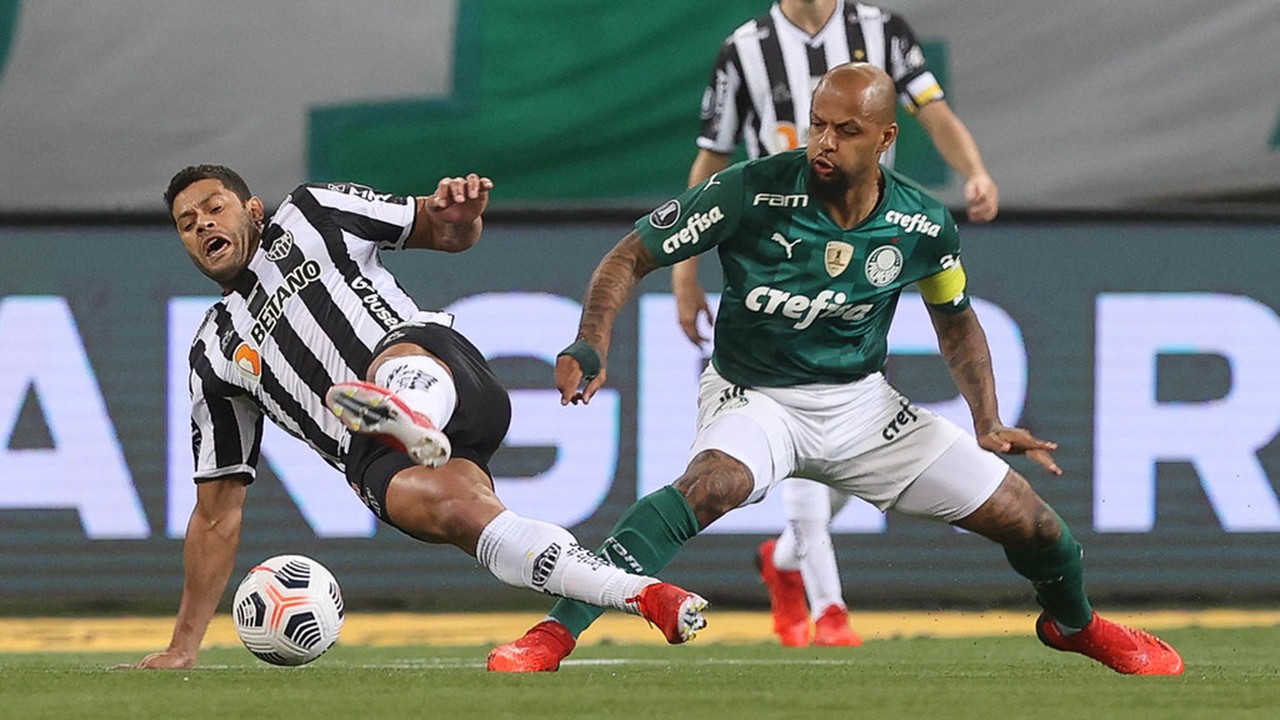 Jogo entre Palmeiras e Atlético-MG