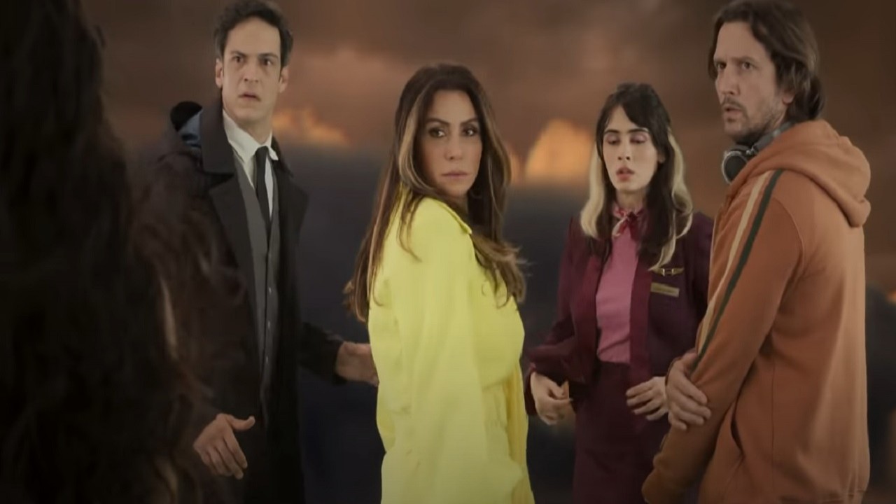 Mateus Solano, Giovanna Antonelli, Valentina Herszage e Vladmir Brichta em cena da novela  Quanto Mais Vida, Melhor! 