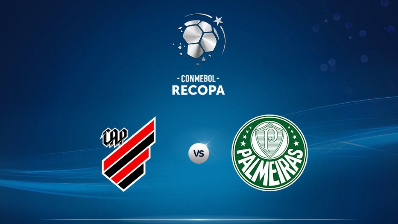 Logo final da Recopa 2022 reunindo Athletico-PR e Palmeiras