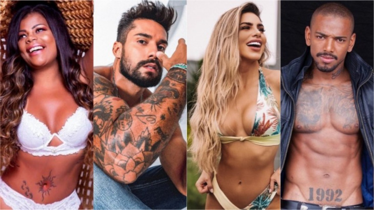 Confirmados em A Fazenda, Tati Quebra Barraco, Arcrebiano Araújo, Erika Schneider e Nego do Borel fazem pose sexy 