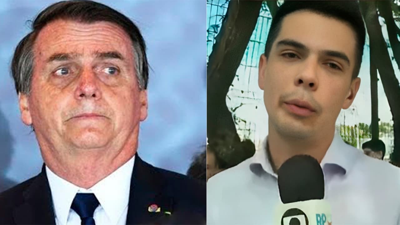 Montagem de fotos de repórter Murilo Souza e Jair Bolsonaro