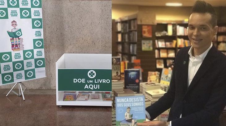 Ricardo Cabello com livro