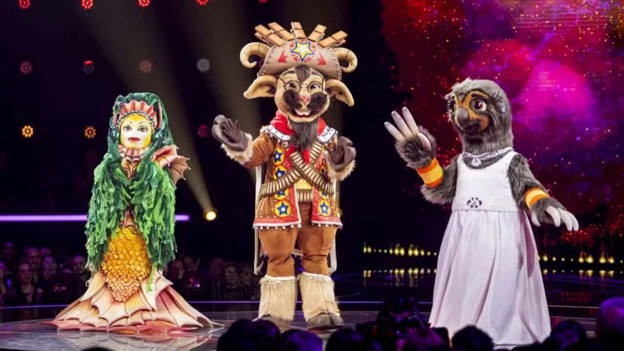 Sereia Iara, Bode e Preguiça no palco do The Masked Singer Brasil