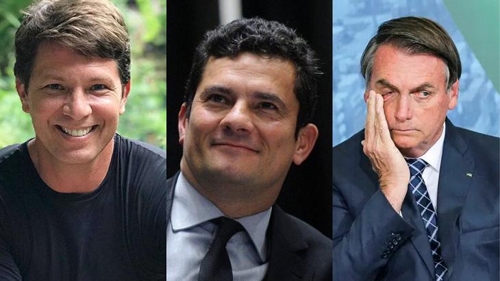 Mário Frias, Jair Bolsonaro e Sergio Moro