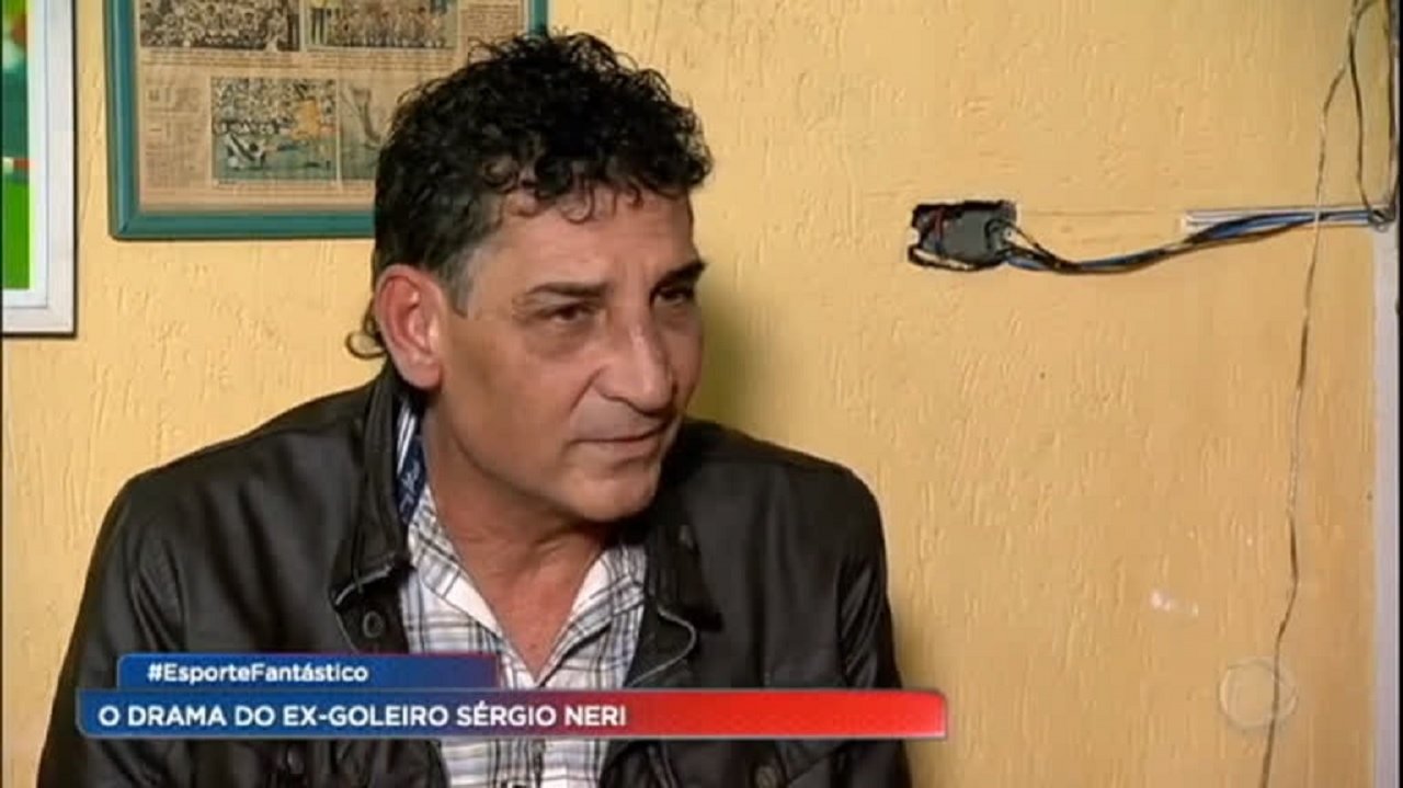Sérgio Neri, ex-goleiro do Guarani, durante entrevista ao Esporte Fantástico, da Record