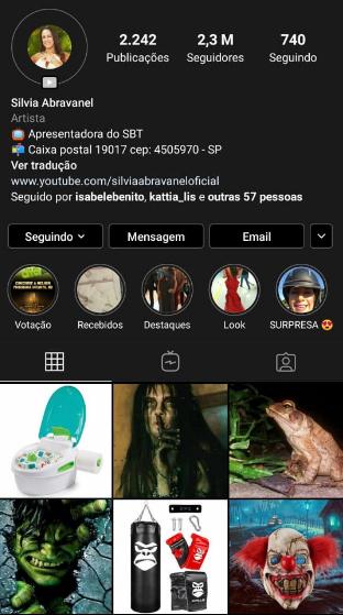 Instagram de Silvia Abravanel é hackeado e apresentadora abandona as redes sociais