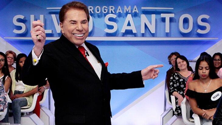 Silvio Santos durante programa