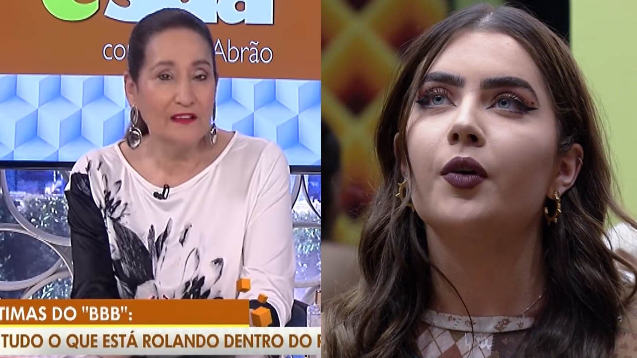 Sonia Abrão na bancada do A Tarde é Sua; Jade no BBB 22