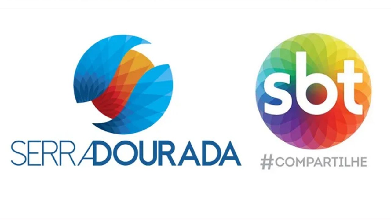 Logos da TV Serra Dourada e SBT
