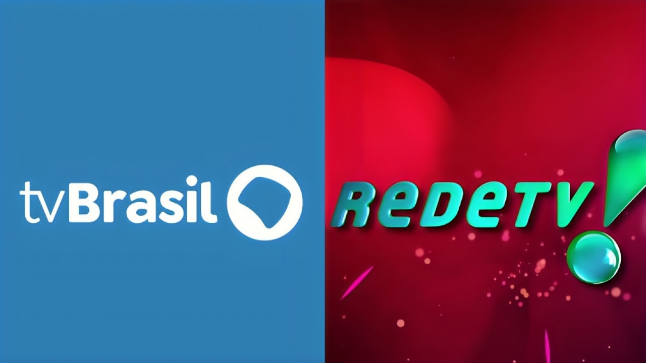 Logomarcas da TV Brasil e RedeTV!
