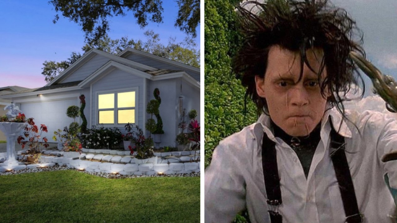 Casa do filme Edward e o personagem de Johnny Depp 